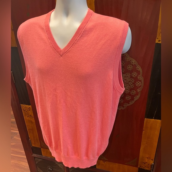 Peter Millar Cotton Cashmere Golf Sweater Vest Men’s Medium - Picture 4 of 11